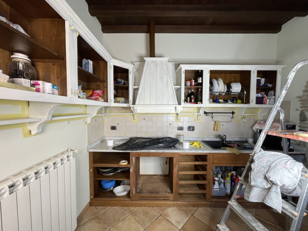 Lavori in corso sulla Cucina di Gabriella